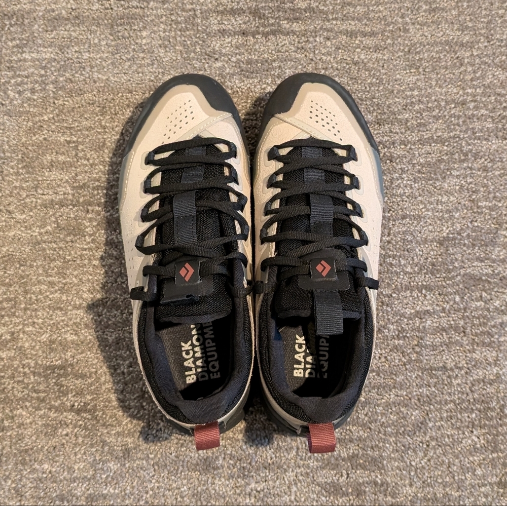 Black Diamond Women's Beige and Black Sneakers - Picture 4 of 9